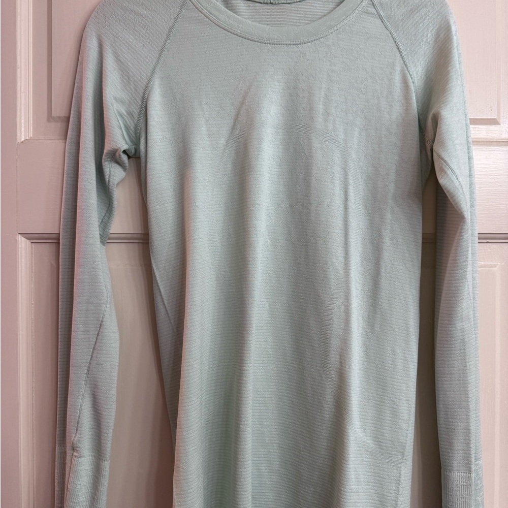 lululemon athletica Light Green Long Sleeve Top